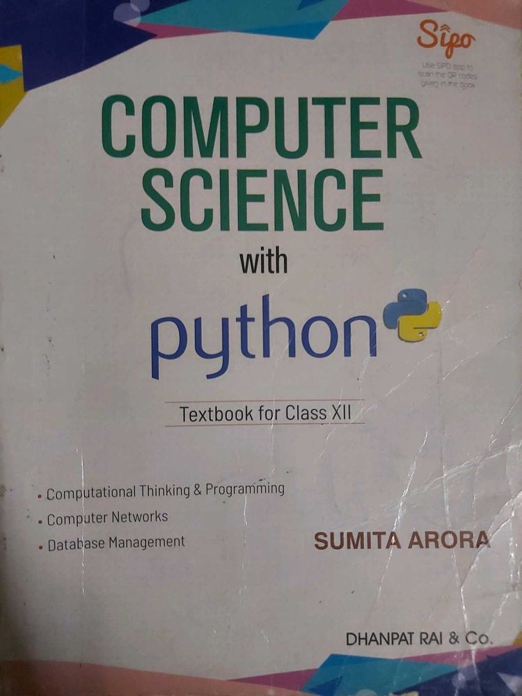 CBSE CLASS 12 COMPUTER SCIENCE TEXTBOOK