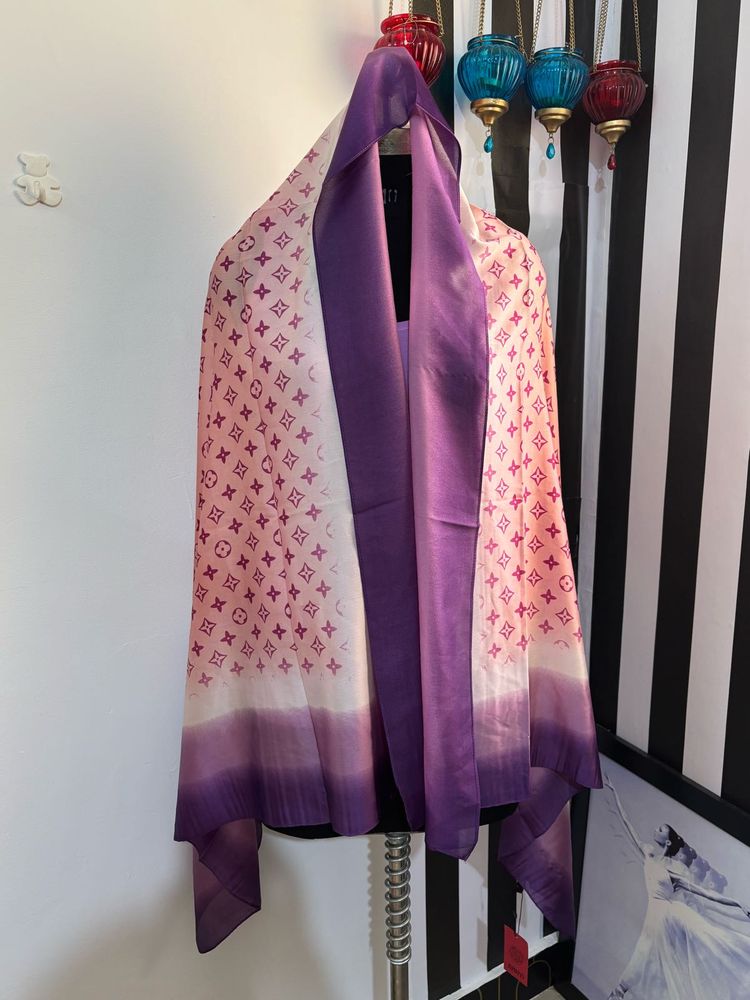 LV PRINT PURPLE STOLE