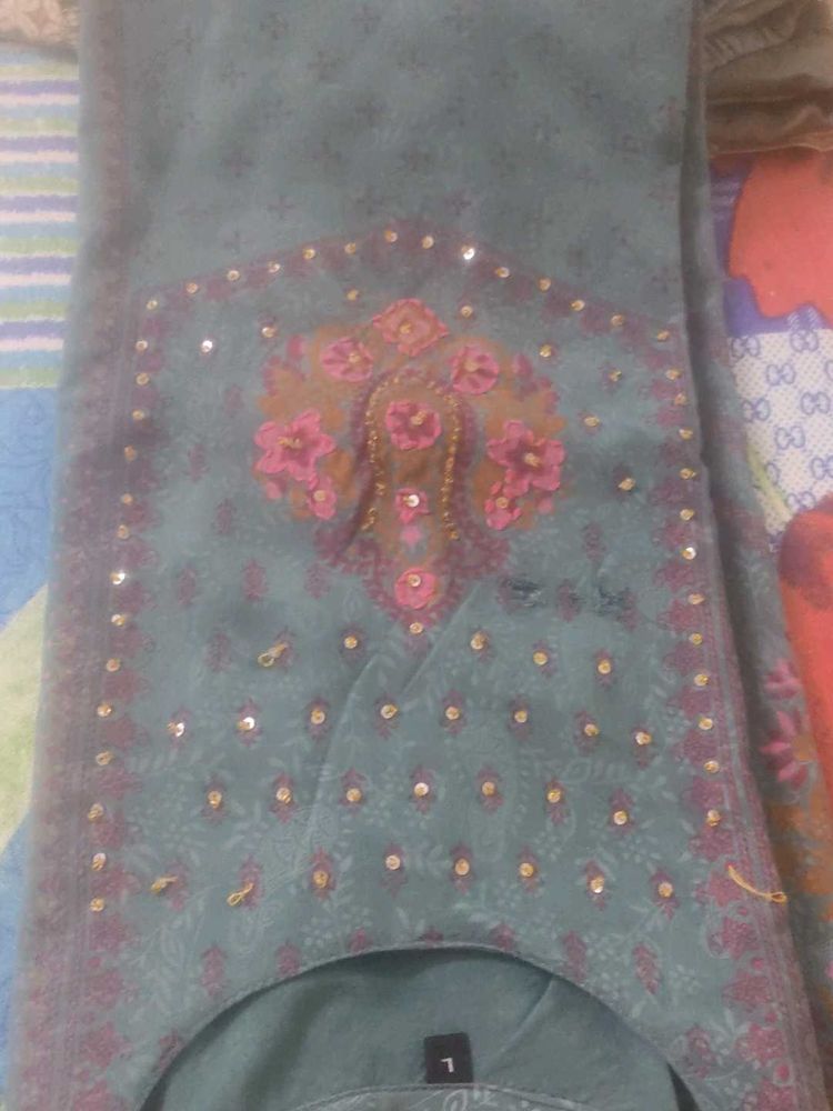 Embroidered Kurta &amp; Pant Set