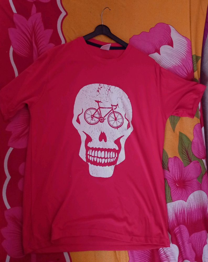 Man Solid Round Neck Red ♥️ T-SHIRT 👕