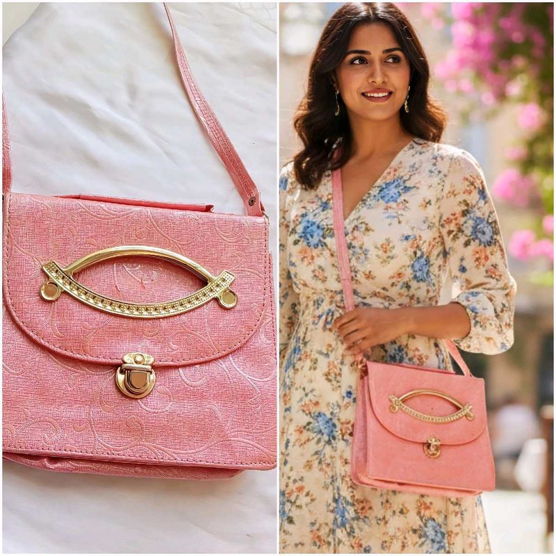 Vintage Pink Crossbody Bag👛👜