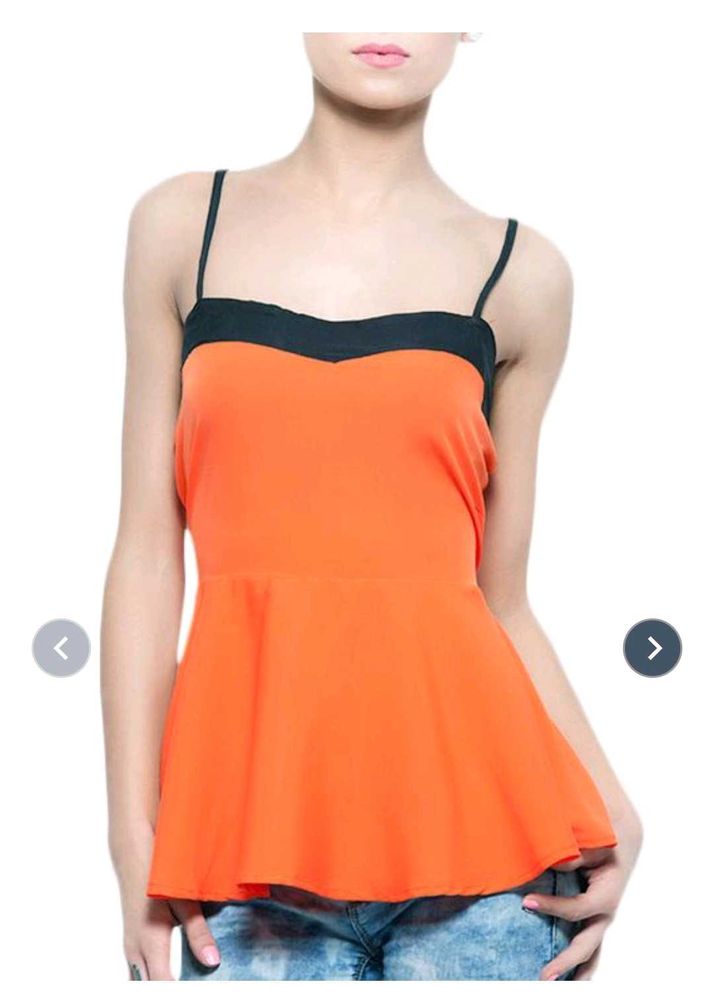 Chic Orange Cami Top