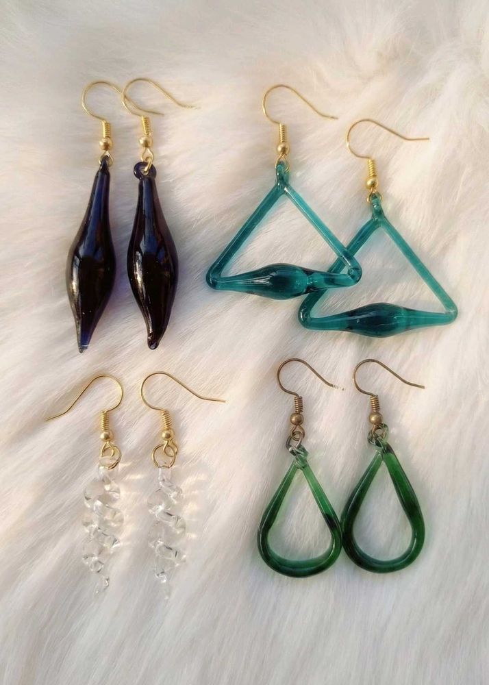 Glass Ear Rings