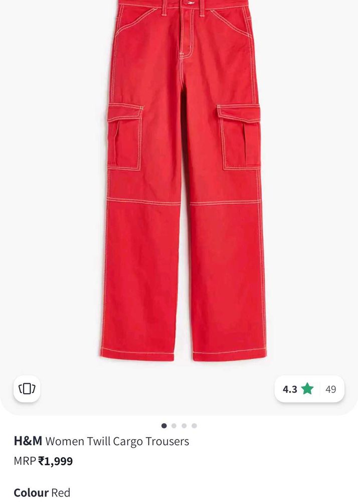 H&amp;M Twill Cargo Trousers