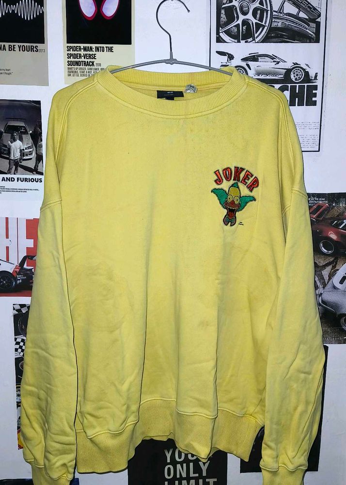 Yellow Joker Simpsons Sweatshirt