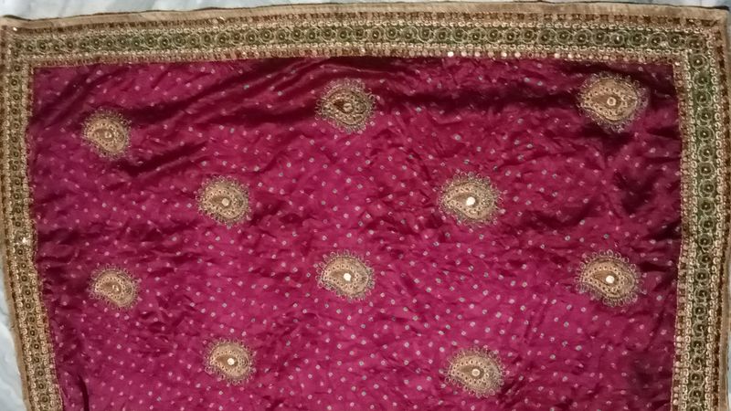 New Like Maroon Saare With Blouse(Size:-30).   Fall And Pico Done, Used It Like 1/2 Times With Absolutely No Defect 😊                                   ↙️