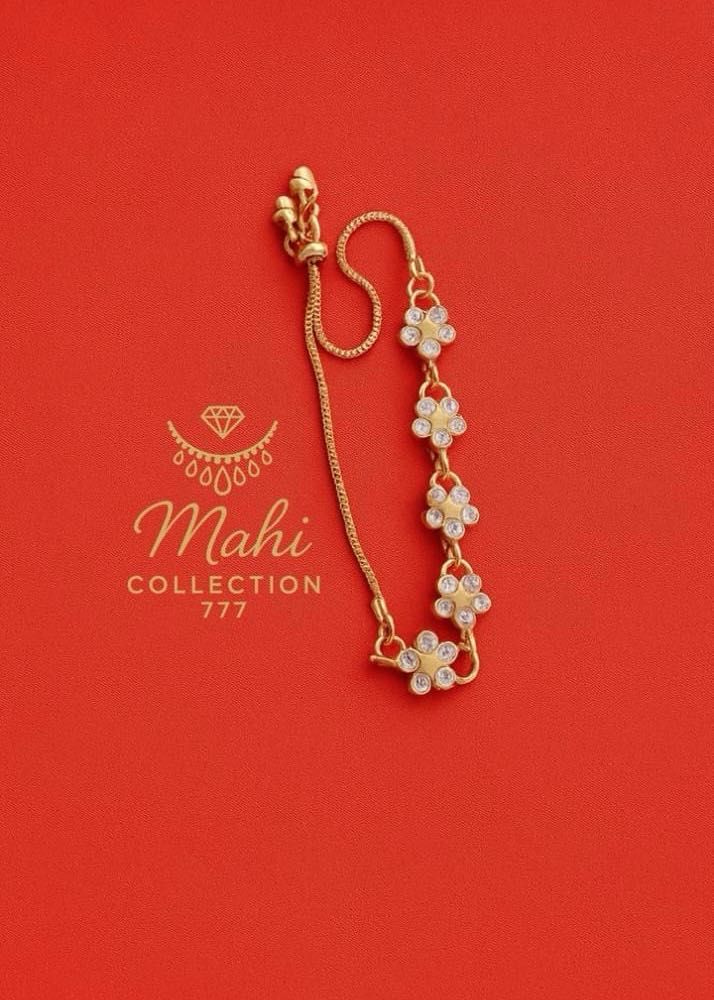 flower gold bracelet