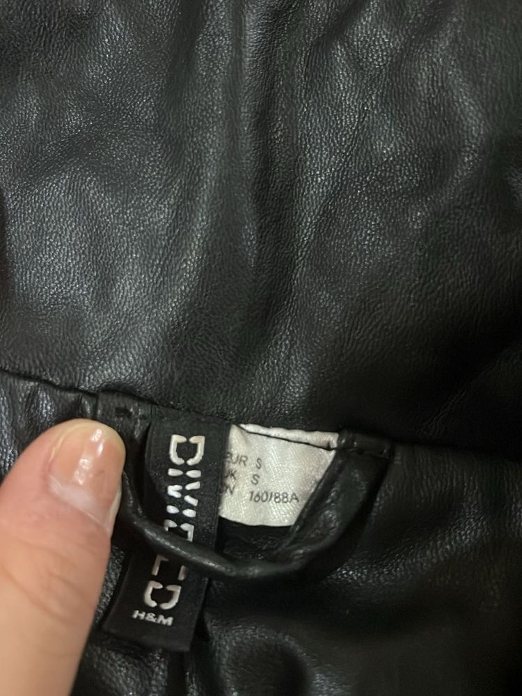 H&amp;M Divided Leather Jacket With Size S