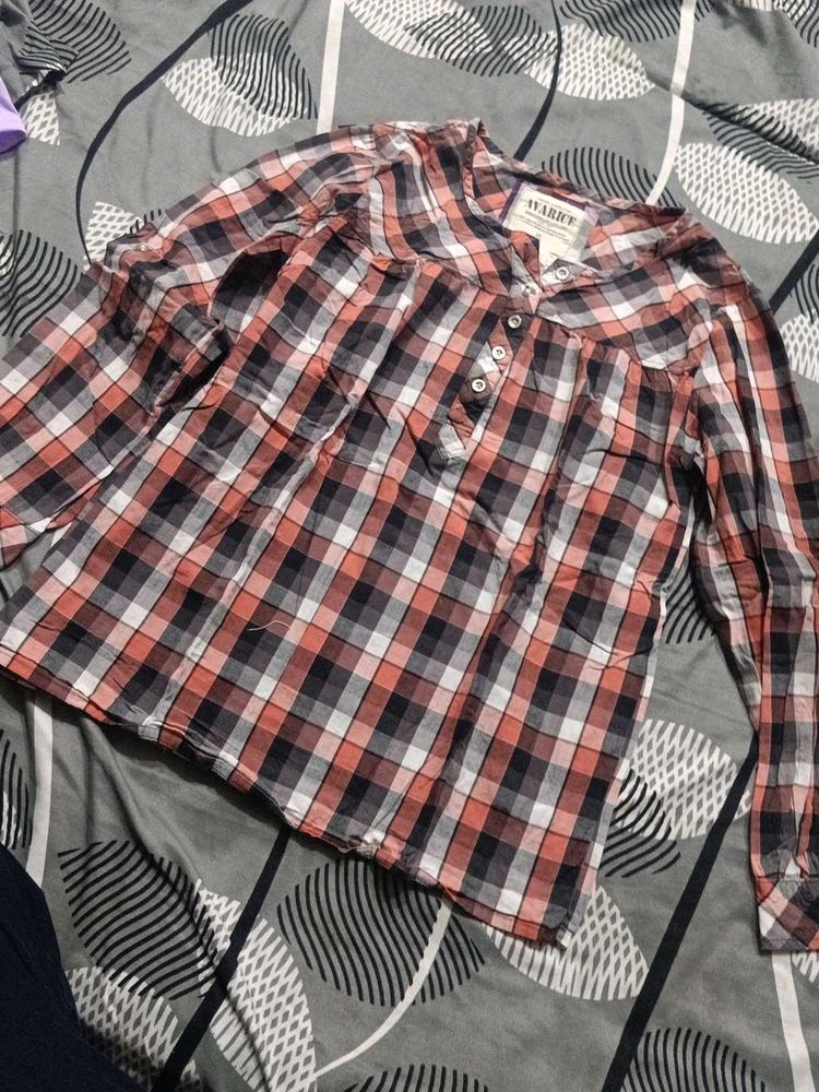 Checked Flannel Shirt