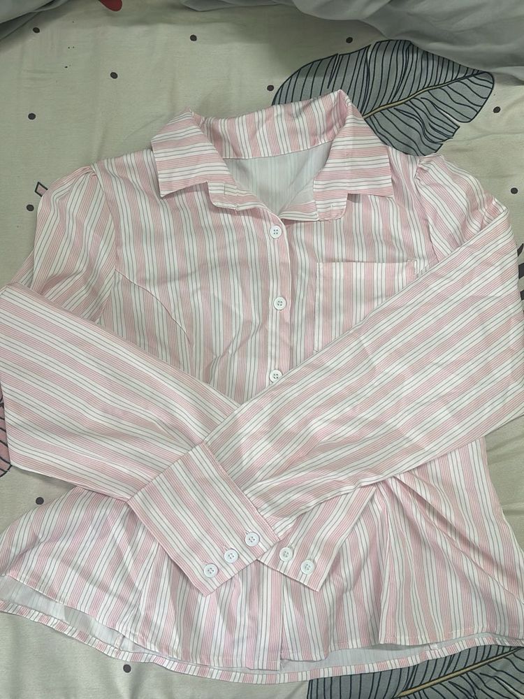 Striped Pink Blouse