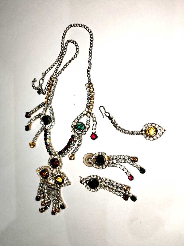 Vintage Rhinestone Jewelry Set