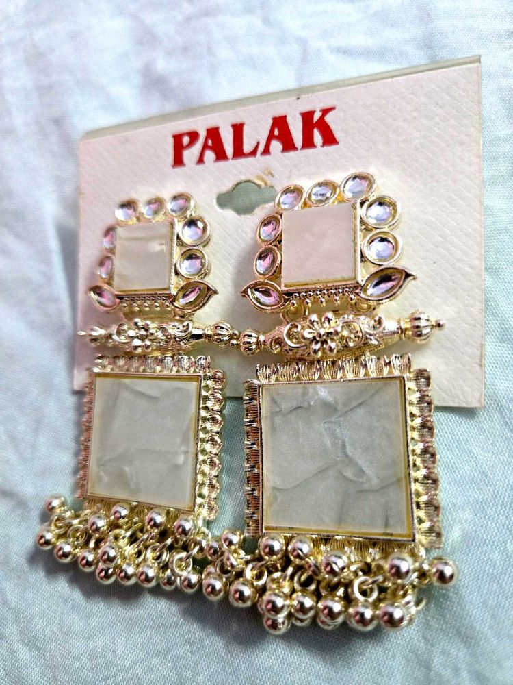 Classic drop Silver Alloy earrings
