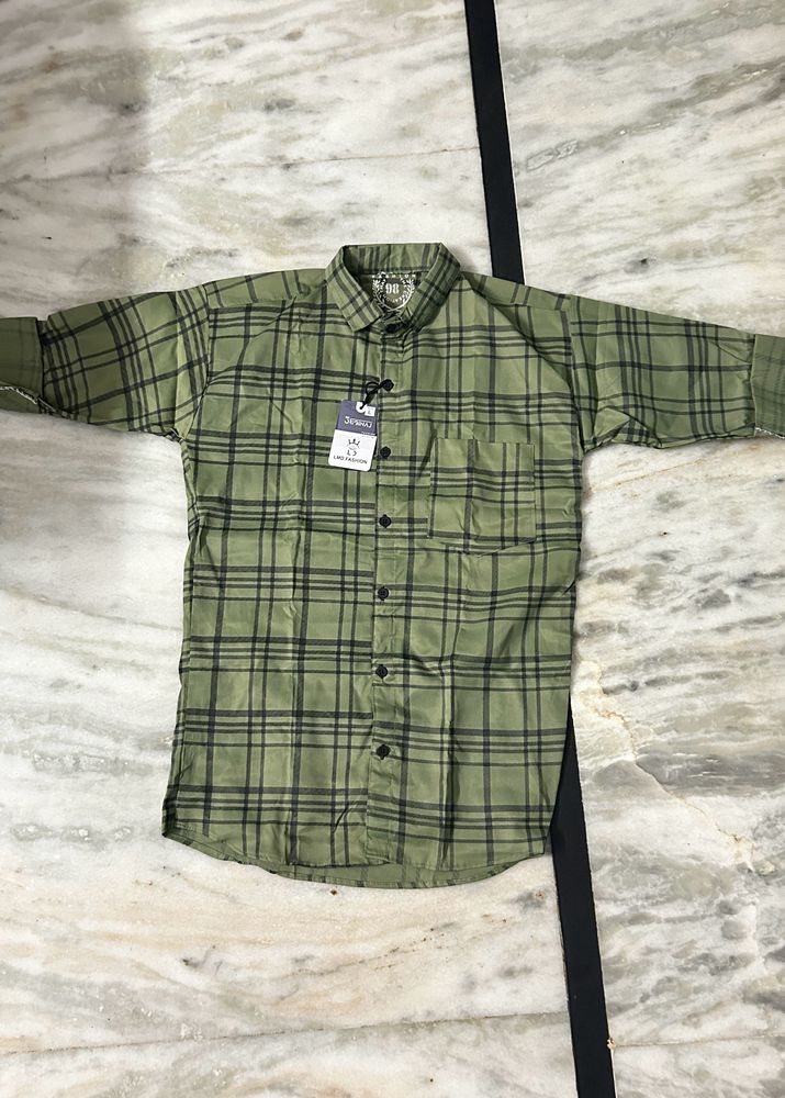 Green Check Shirt New