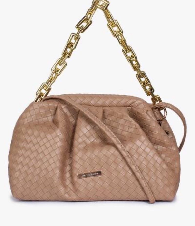 Woven Chain Shoulder Bag