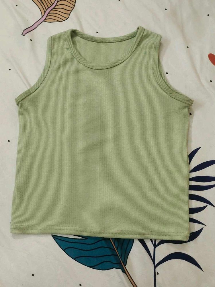 Cute light green Tank Top