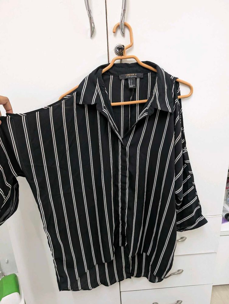 Forever 21 Cold Shoulder Shirt