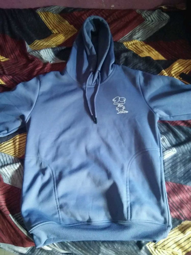 Blue Graphic Hoodie