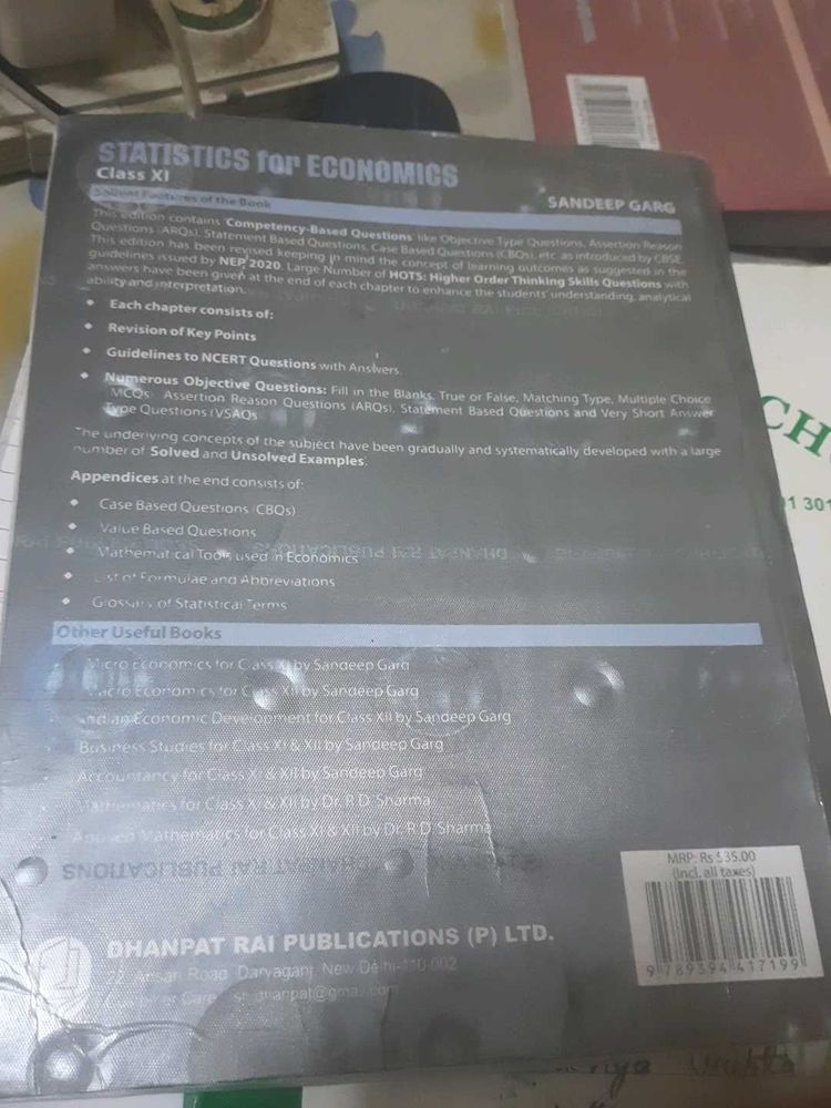 Statistics Economics Class 11th