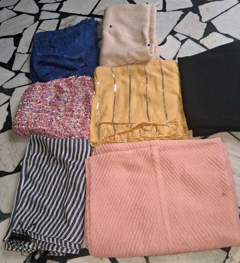 7 Scarf &amp; Stole Combo