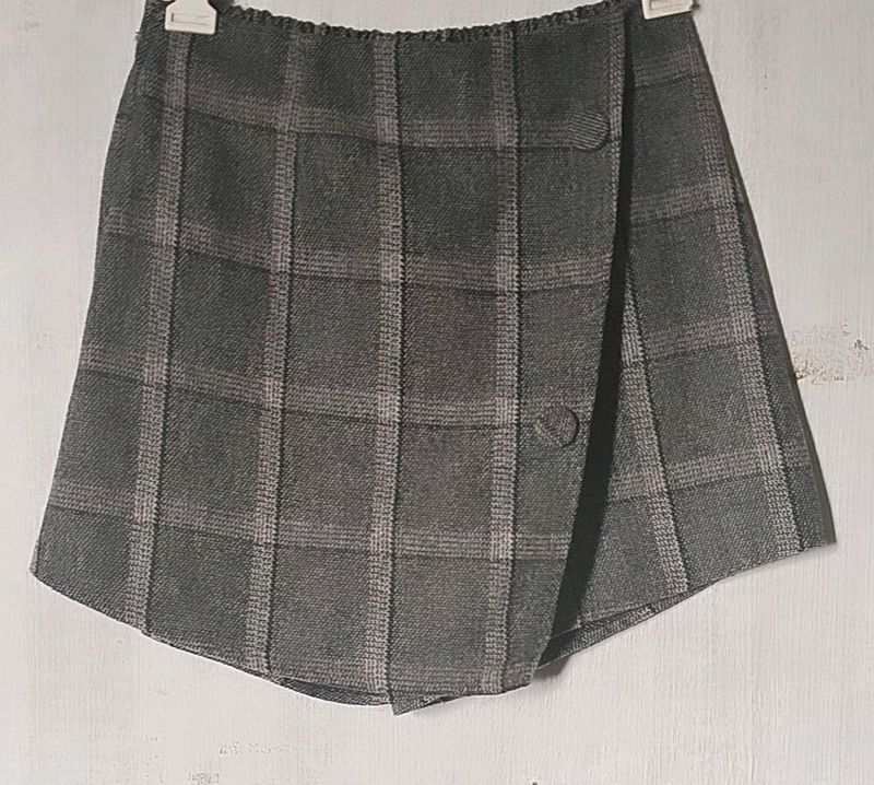 Cute Korean Plaid Skort