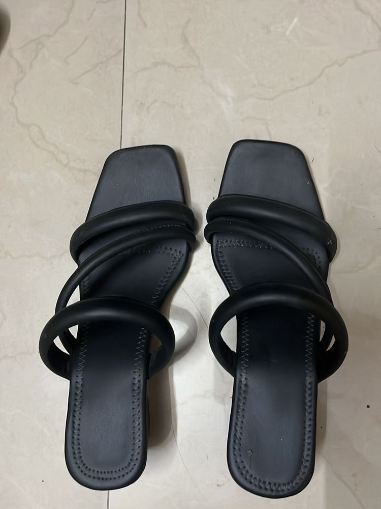 Black Block Heels