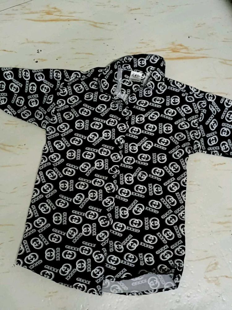 Zara Gucci Print Shirt