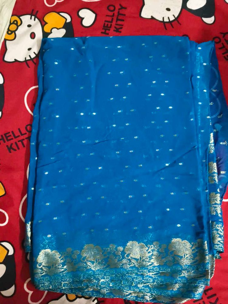 Elegant Blue Saree