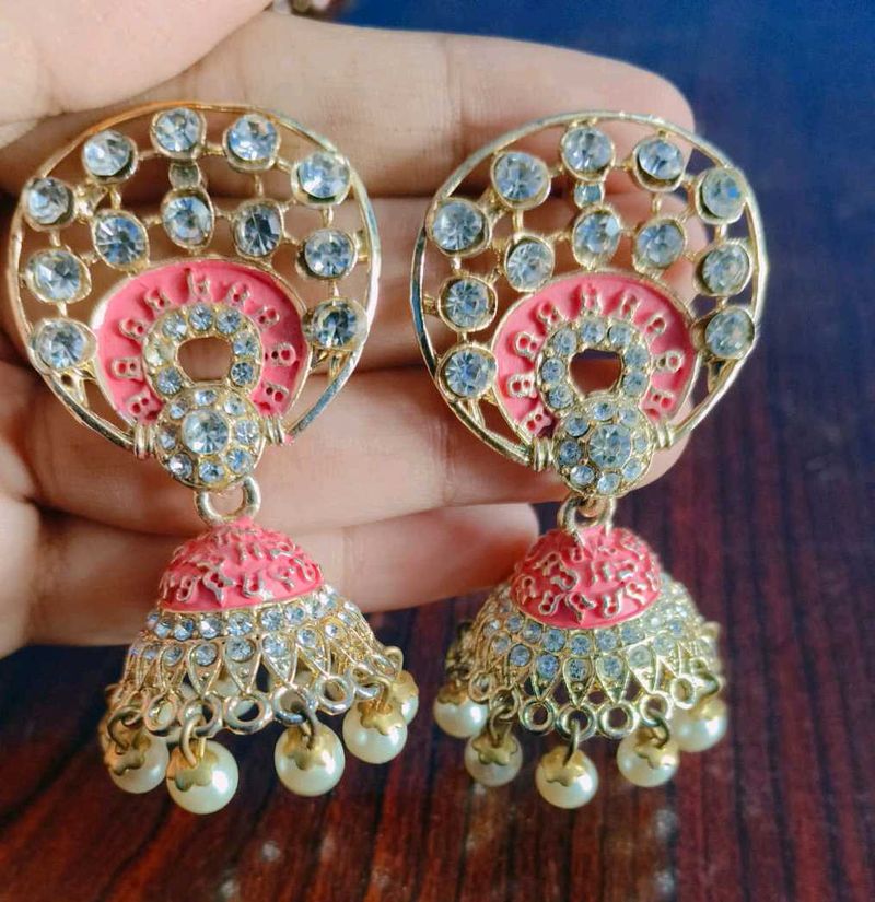 Jhumka Earrings and Mangtika