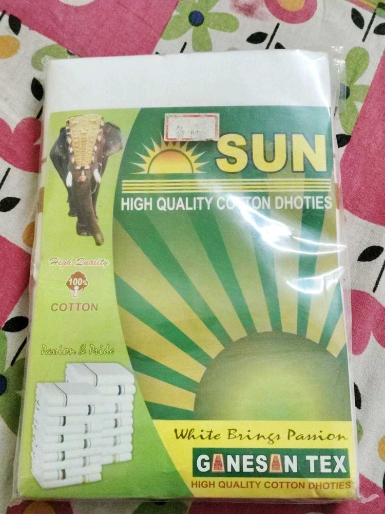Sun High Quality Cotton Dhotis