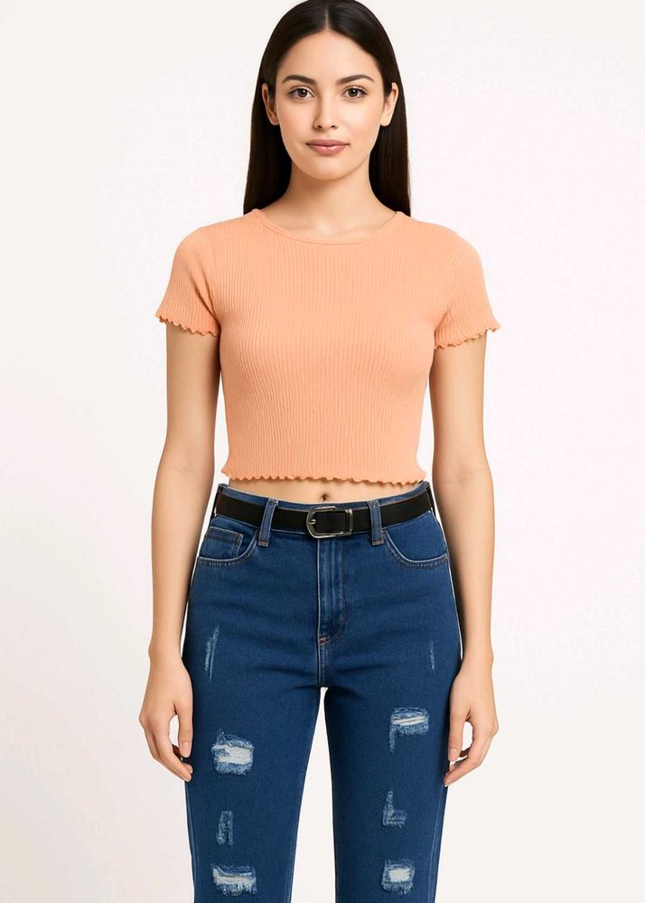 Combo Jeans Size 30 &amp; Ruffle Top Set Xs Siz