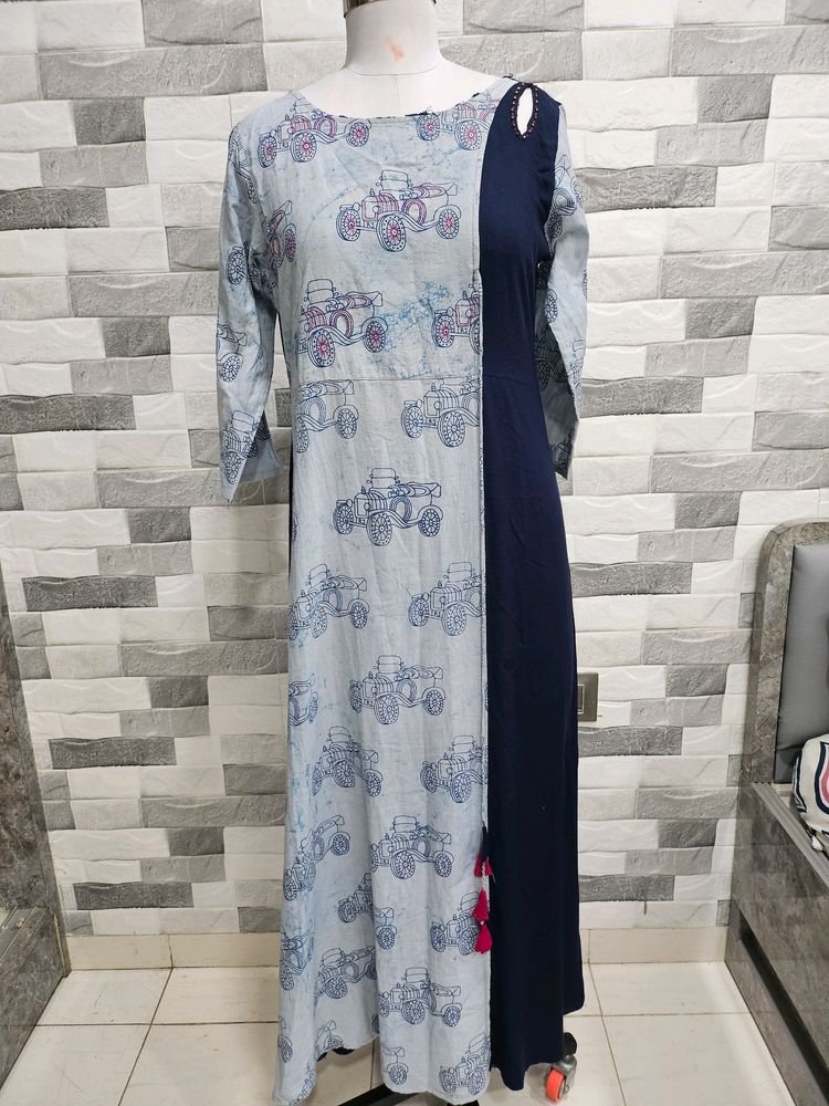 Navy Blue Kurti