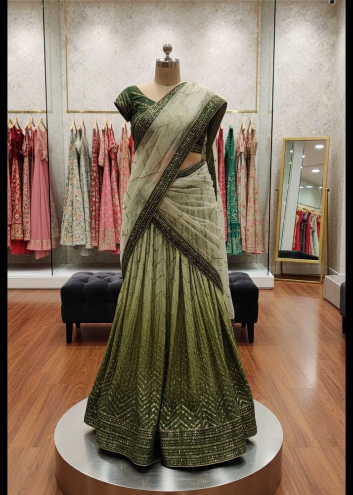 Designer Lengha And Saree 2 In One 😍❤️