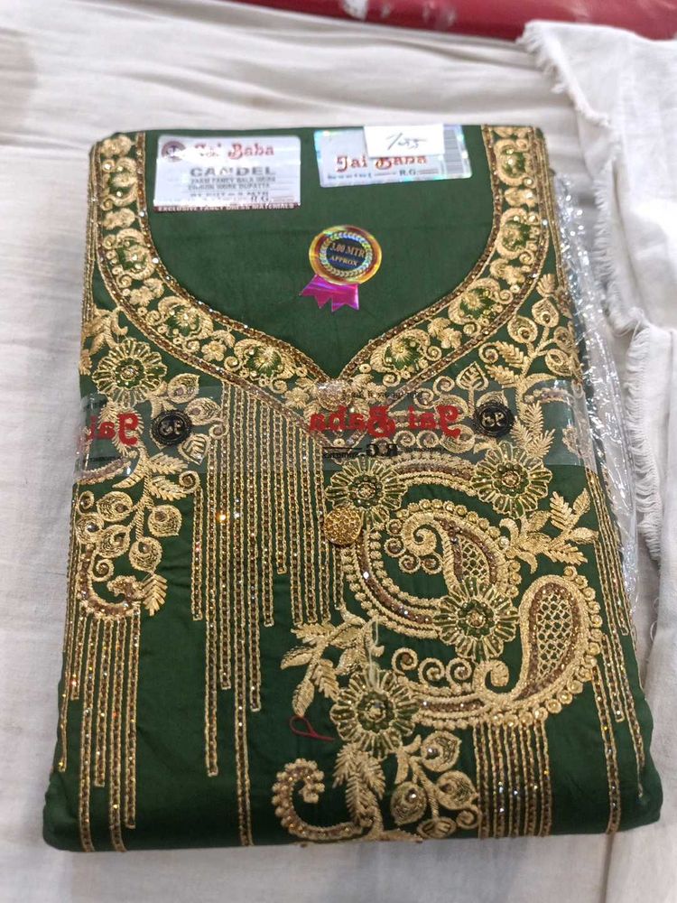 Green Embroidered Salwar Kameez