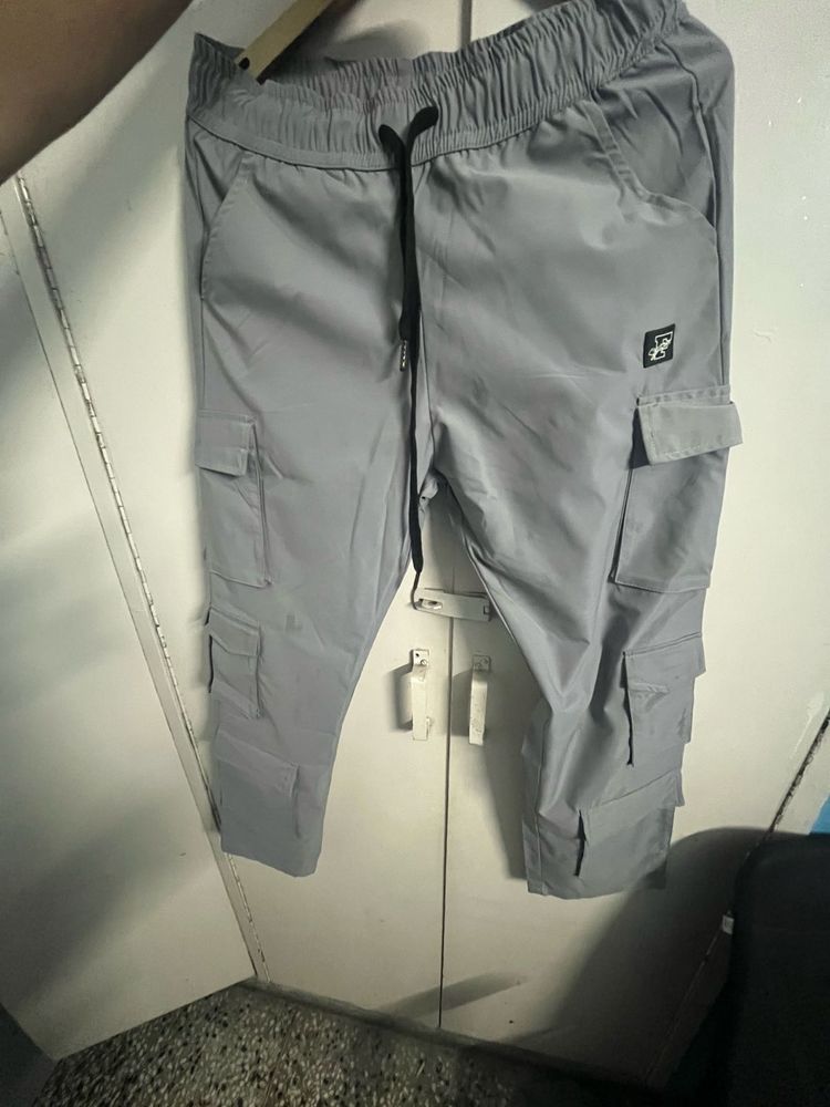 Gray Cargo Pants