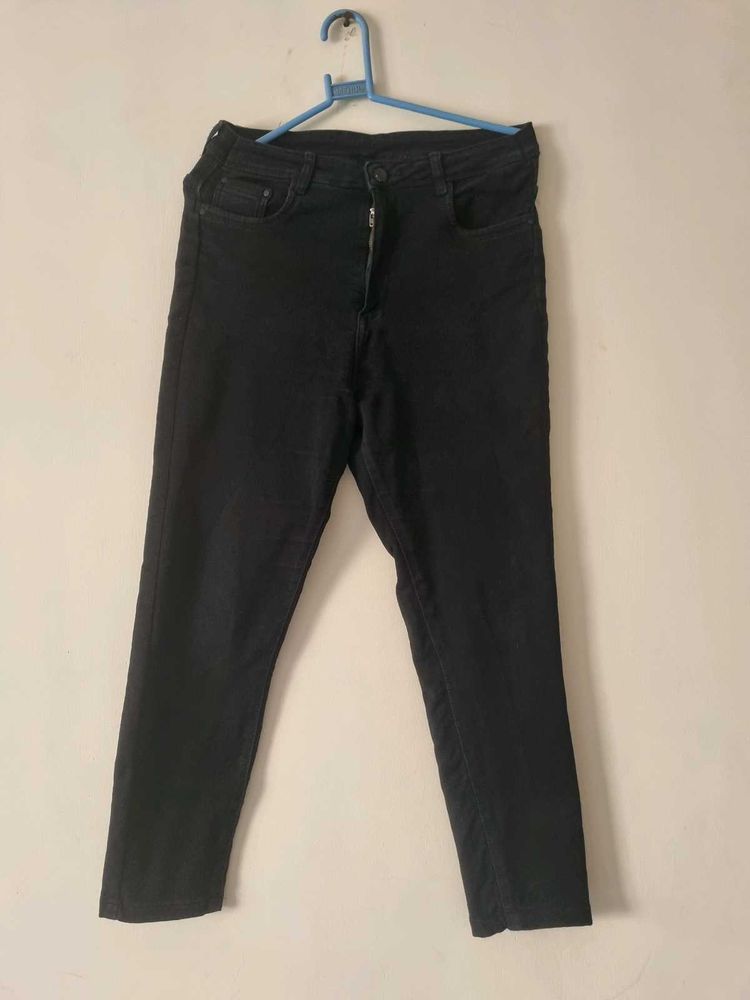Black High Waist Skin Fit Jeans