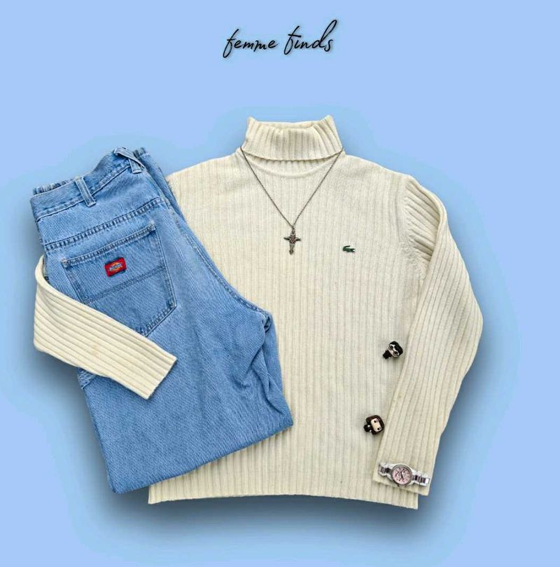 🇺🇸🐊 LACOSTE Turtleneck Sweater