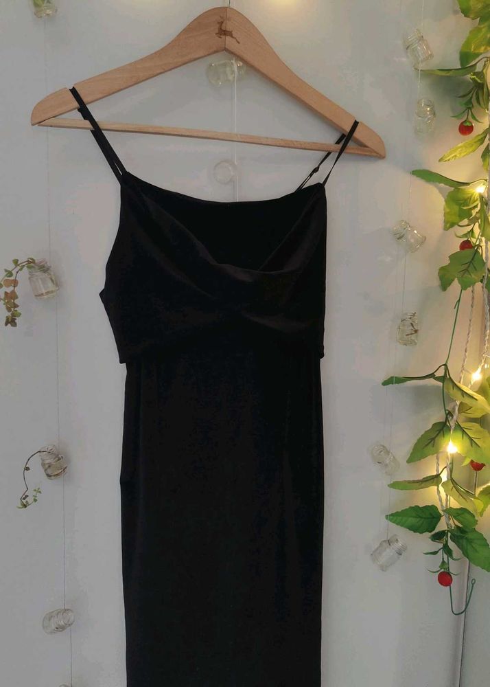 Elegant Black Slip Dress
