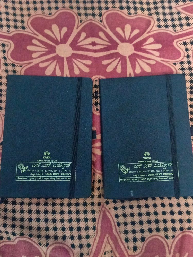Set Of Two Diaries Premium Quality