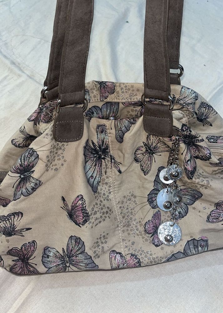 Butterfly Y2K Baguette Bag