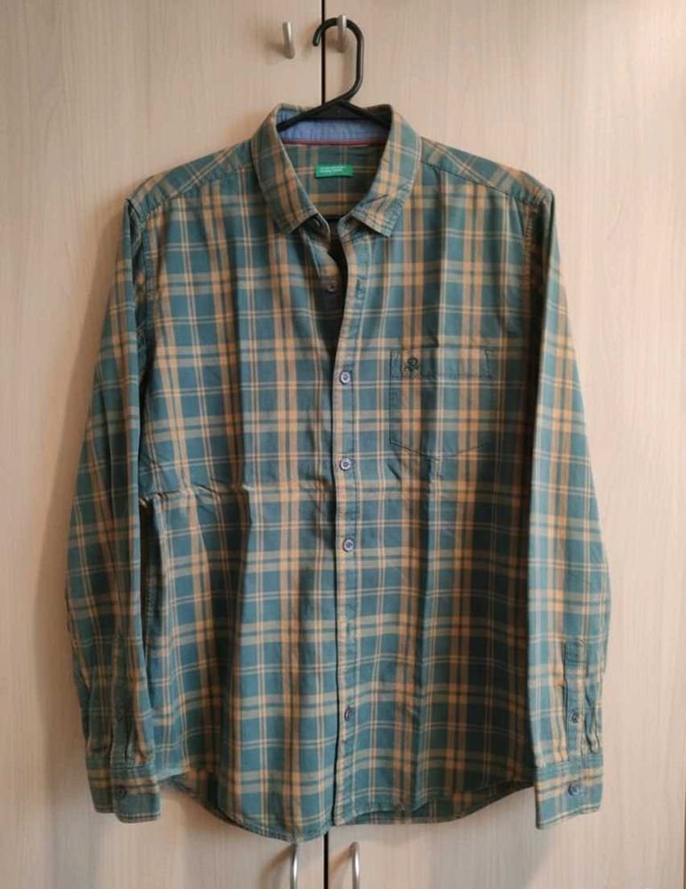 Original Benetton Plaid Flannel Shirt