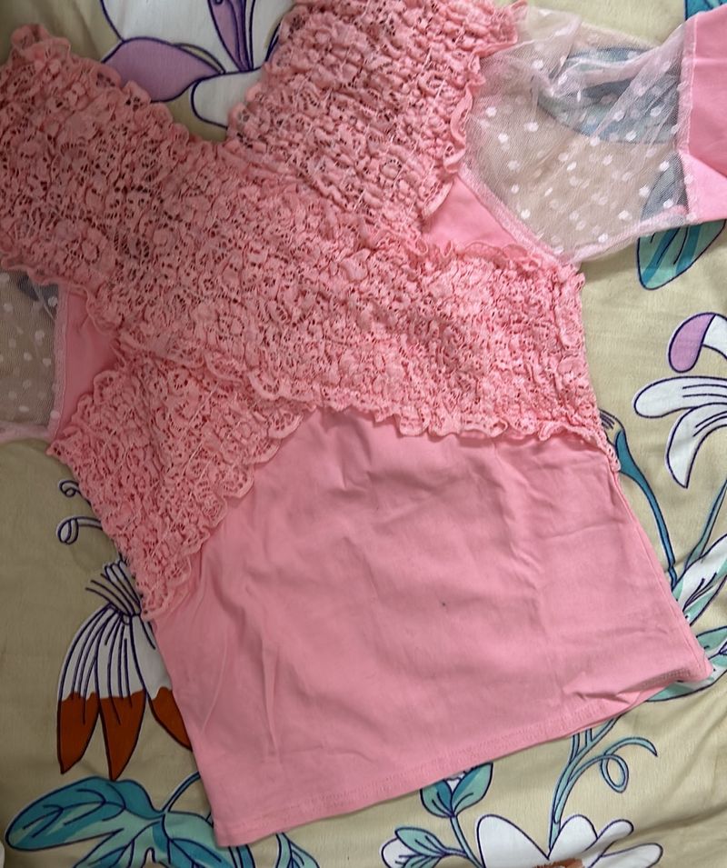 Women’s Baby Pink Color Top