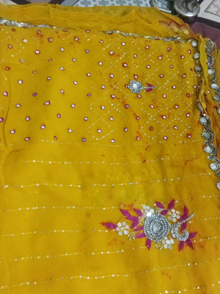 Elegant Yellow Saree