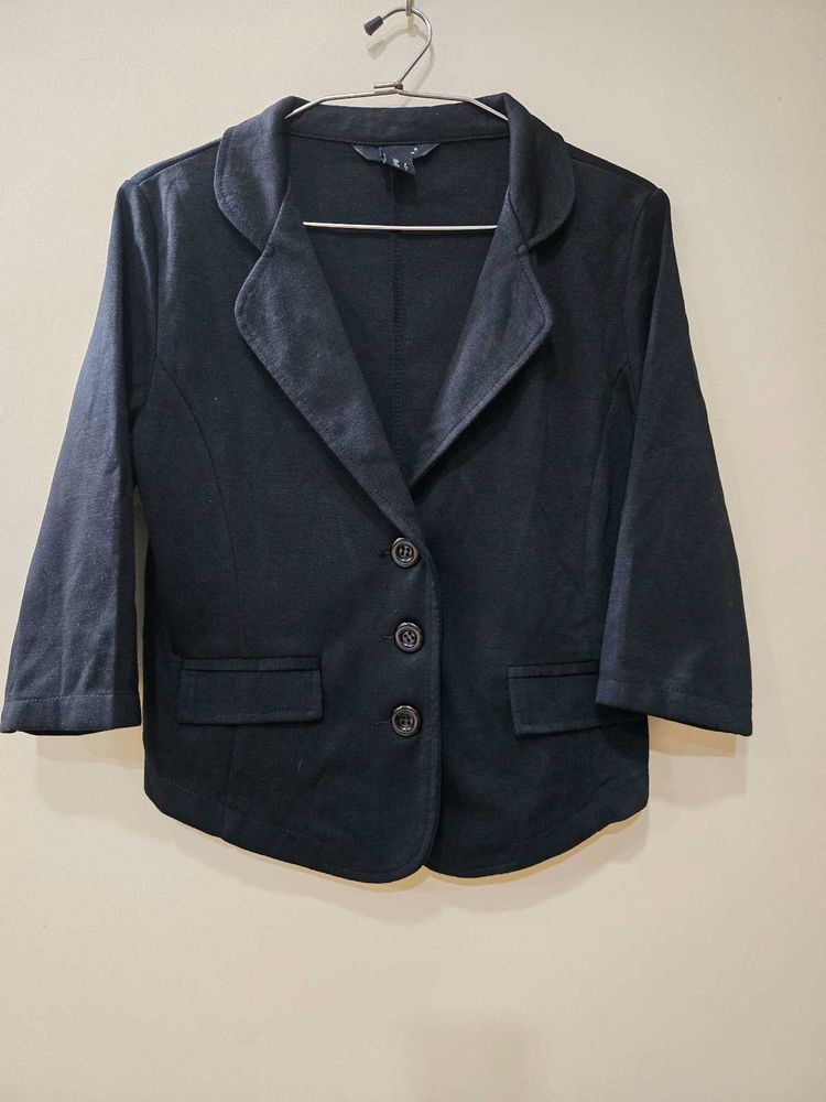 Black Waistcoat/ Crop Jacket