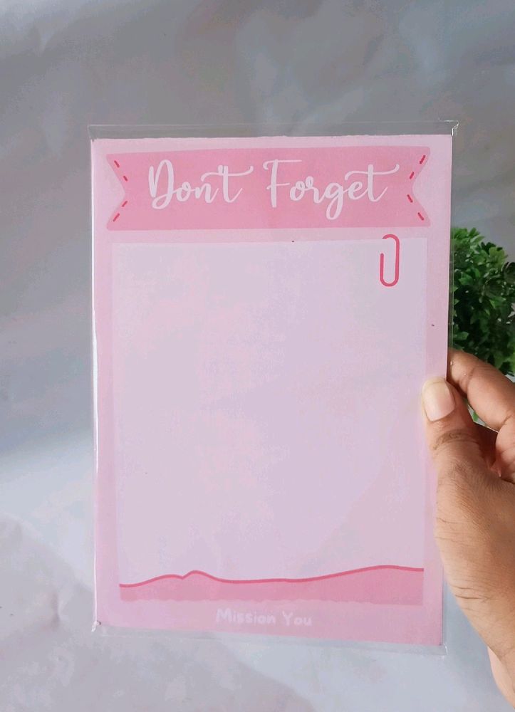 New A5 Pastel Pink Notepad