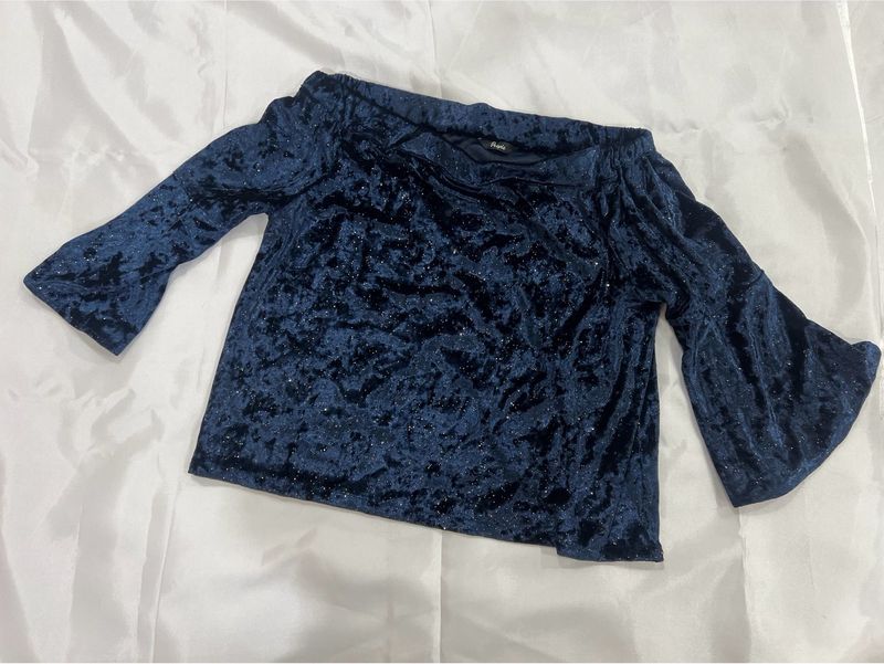 Sparke On Navy Blue Top