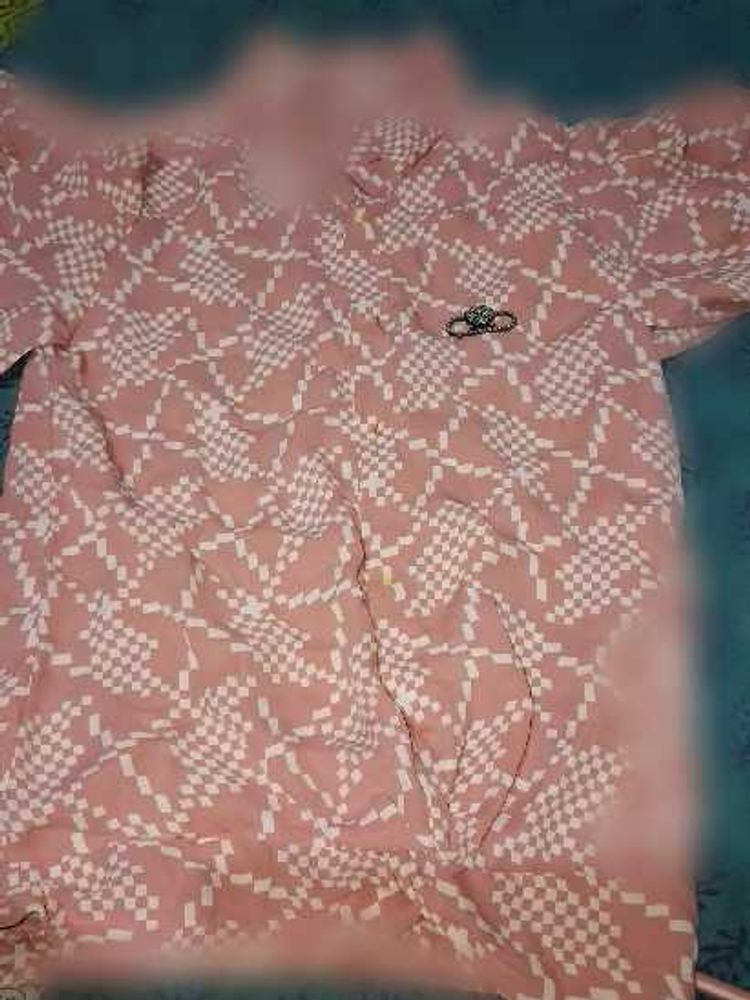 Pink Patterned Top