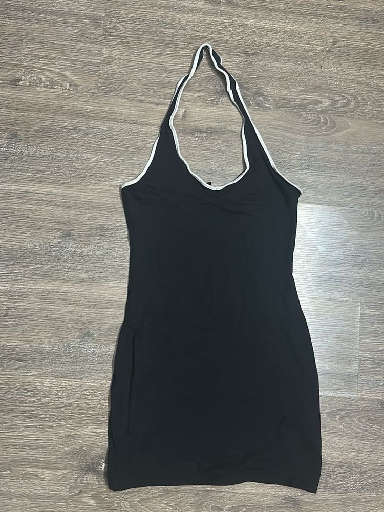 Black Halter Bodycon Dress