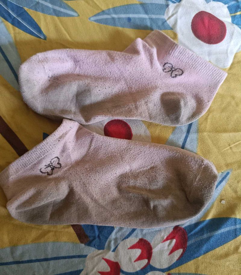 Pink Ankle used Socks