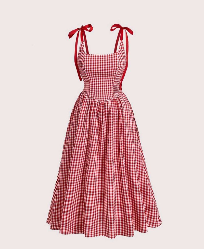 Cottage core Gingham Coquette Pinteresty Dress