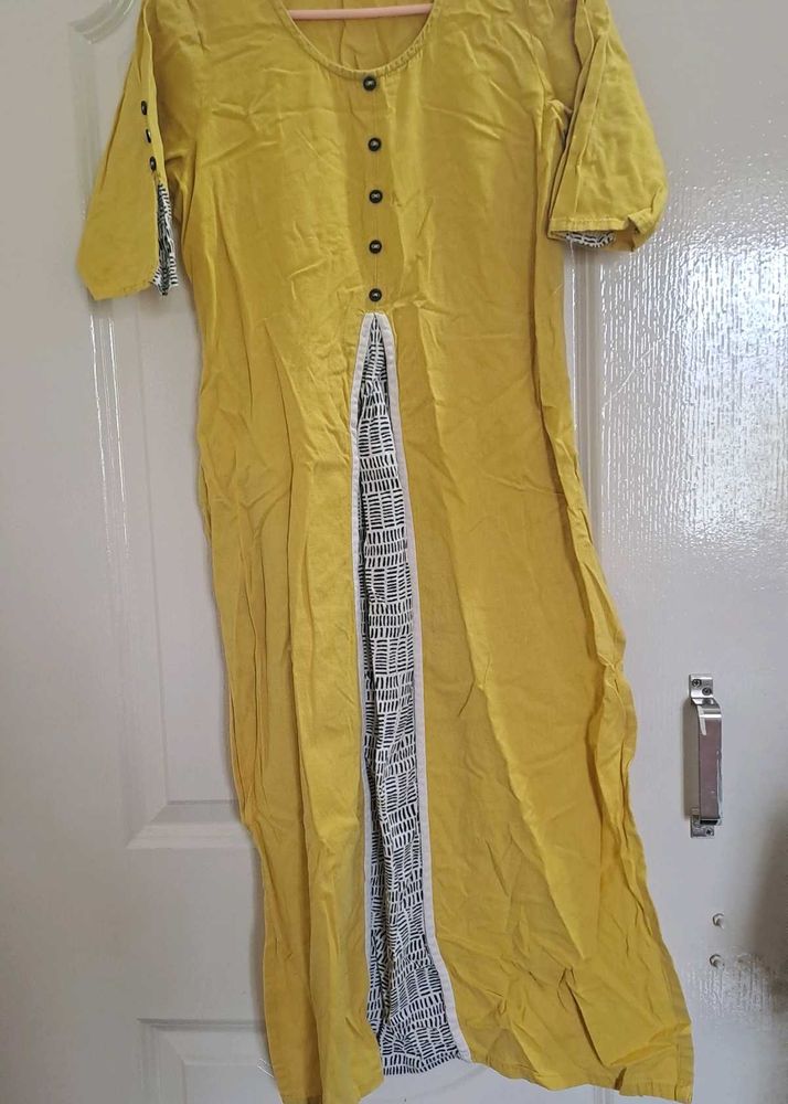Mustard Kurta For Women